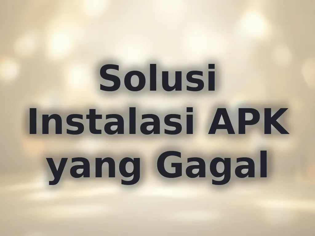 Solusi Instalasi APK yang Gagal